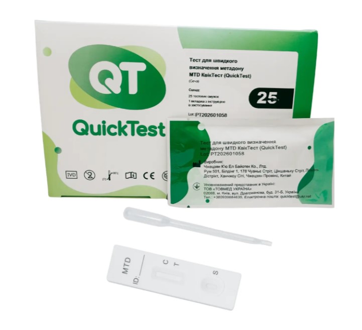 Тест для швидкого визначення метадону MTD КвікТест (QuickTest)